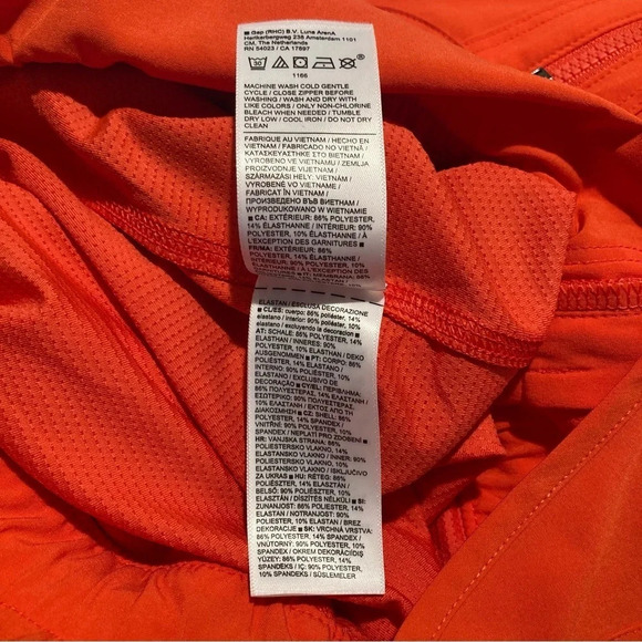 ATHLETA Expedition Dress Flame  Orange Shorts Quick Dry Zipper Pockets Dress - Picture 10 of 13